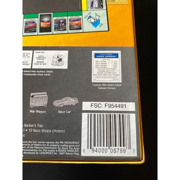 Monopoly NASCAR Nextel Cup Series Collector's Edition 2005 USA Boardgame - Picture 10 of 10